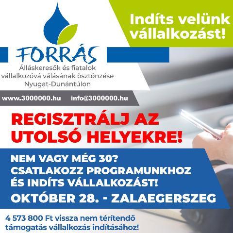 Fiatalok vllalkozv vlsnak tmogatsa - kompetenciamrs 2020. oktber 28-n!