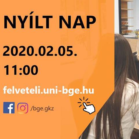 Nyílt nap a BGE Gazdálkodási Karán Zalaegerszegen 2020. február 5-én! Nyílt nap a BGE Gazdálkodási Karán Zalaegerszegen 2020. február 5-én!